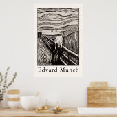 Edvard Munch – De Schreeuw (1895) Poster (Keuken)