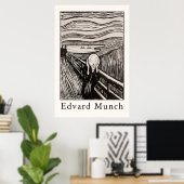 Edvard Munch – De Schreeuw (1895) Poster (Thuiskantoor)