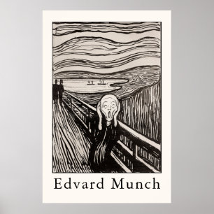 Edvard Munch – De Schreeuw (1895) Poster