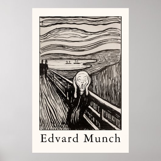 Edvard Munch – De Schreeuw (1895) Poster (Voorkant)