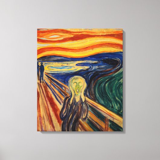 Edvard Munch - De Schreeuw 1910 Canvas Afdruk (Voorkant)