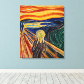 Edvard Munch - De Schreeuw 1910 Canvas Afdruk (Insitu (Houten vloer))