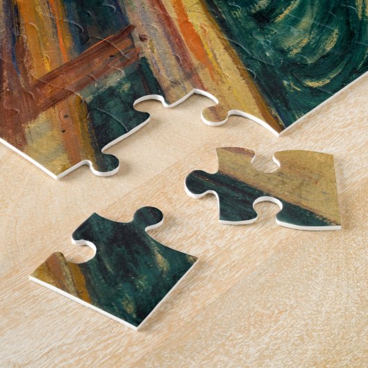 Edvard Munch - De Schreeuw 1910 Legpuzzel (Zijkant)