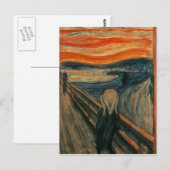 Edvard Munch - De Schreeuw Briefkaart (Voorkant / Achterkant)