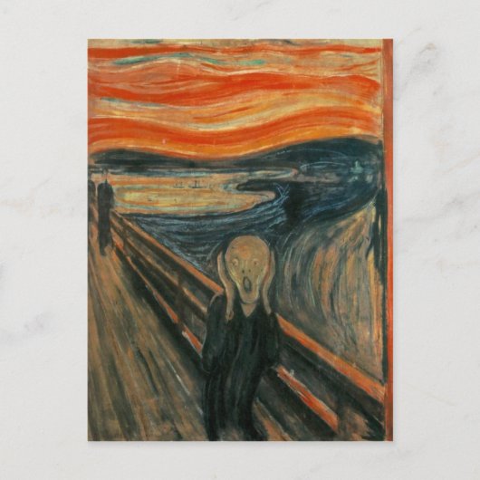 Edvard Munch - De Schreeuw Briefkaart (Voorkant)