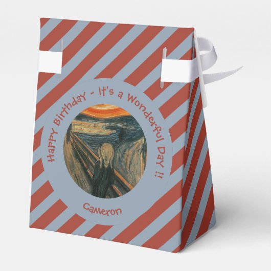 Edvard Munch De Schreeuw Feest Items Collectie Bedankdoosjes (Achterkant)