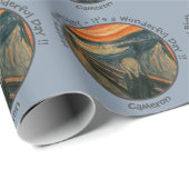 Edvard Munch De Schreeuw Feest Items Collectie Cadeaupapier (Rol Hoek)