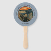 Edvard Munch De Schreeuw Feest Items Collectie Handwaaier (Voorkant)