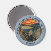 Edvard Munch De Schreeuw Feest Items Collectie Magneet (Voorkant / Achterkant)