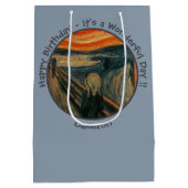 Edvard Munch De Schreeuw Feest Items Collectie Medium Cadeauzakje (Achterkant)