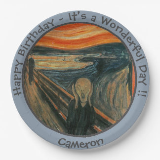 Edvard Munch De Schreeuw Feest Items Collectie Papieren Bordje