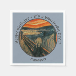 Edvard Munch De Schreeuw Feest Items Collectie Servet