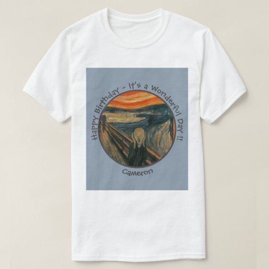 Edvard Munch De Schreeuw Feest Items Collectie T-shirt (Design voorkant)