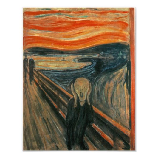Edvard Munch - De Schreeuw Foto Afdruk (Voorkant)