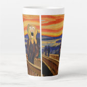 Edvard Munch De Schreeuw Gek van Angst Latte Mok (Voorkant)