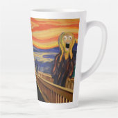 Edvard Munch De Schreeuw Gek van Angst Latte Mok (Rechts)