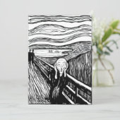 Edvard Munch - De Schreeuw Lithografie Bedankkaart (Staand voorkant)