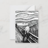 Edvard Munch - De Schreeuw Lithografie Notitiekaartje (Voorkant)
