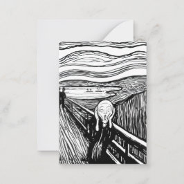 Edvard Munch - De Schreeuw Lithografie Notitiekaartje