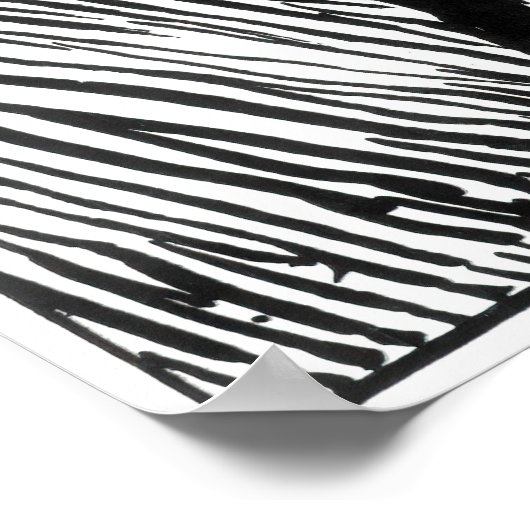 Edvard Munch - De Schreeuw Lithografie Poster (Hoek)