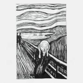 Edvard Munch - De Schreeuw Lithografie Theedoek