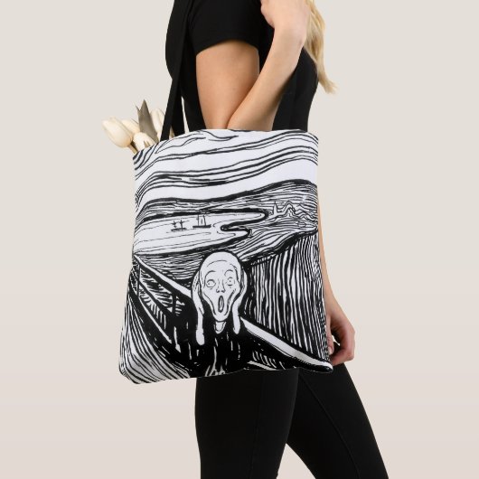 Edvard Munch - De Schreeuw Lithografie Tote Bag (Dichtbij)