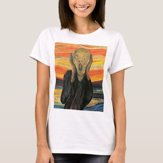 Edvard Munch, "De schreeuw" T-shirt (Voorkant)