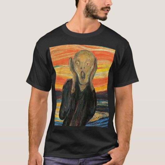 Edvard Munch, "De schreeuw" T-shirt (Voorkant)