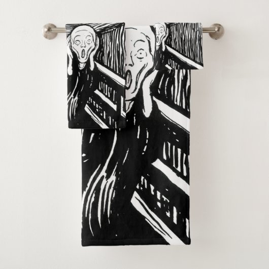 Edvard Munch - De Scream Lithografie Bad Handdoek (Insitu)