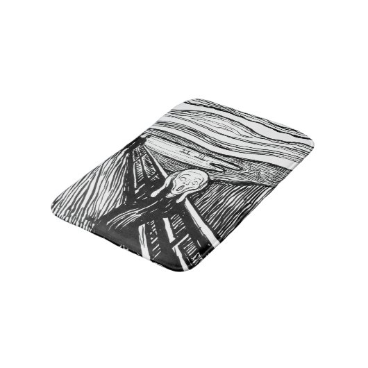 Edvard Munch - De Scream Lithografie Badmat (Gekanteld)