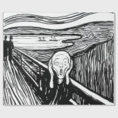Edvard Munch - De Scream Lithografie Cadeaupapier (Vlak)