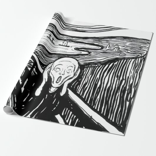 Edvard Munch - De Scream Lithografie Cadeaupapier (Uitgerold)