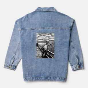 Edvard Munch - De Scream Lithografie Denim Jacket