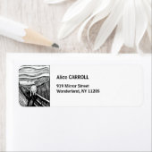 Edvard Munch - De Scream Lithografie Etiket (Insitu)