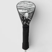 Edvard Munch - De Scream Lithografie Golfheadcover (Voorkant)