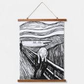 Edvard Munch - De Scream Lithografie Hangend Wandkleed (Voorkant)