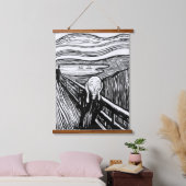 Edvard Munch - De Scream Lithografie Hangend Wandkleed (Slaapkamer)