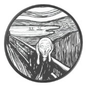 Edvard Munch - De Scream Lithografie Hockey Puck (Voorkant)