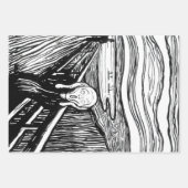 Edvard Munch - De Scream Lithografie Inpakpapier Vel (Voorkant)