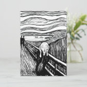 Edvard Munch - De Scream Lithografie Kaart (Staand voorkant)
