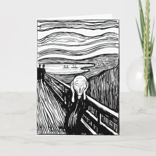 Edvard Munch - De Scream Lithografie Kaart (Voorkant)