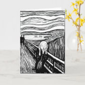 Edvard Munch - De Scream Lithografie Kaart (Gele Bloem)
