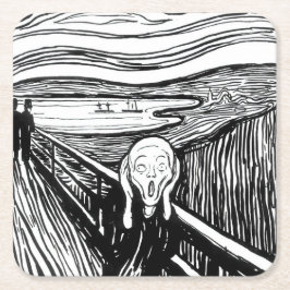 Edvard Munch - De Scream Lithografie Kartonnen Onderzetters