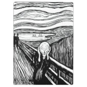 Edvard Munch - De Scream Lithografie Klembord (Achterkant)