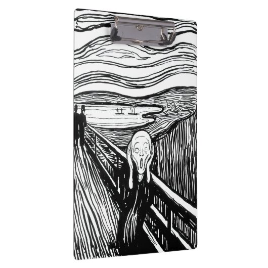 Edvard Munch - De Scream Lithografie Klembord (Rechts)