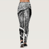 Edvard Munch - De Scream Lithografie Leggings (Achterkant)