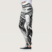 Edvard Munch - De Scream Lithografie Leggings (Links)
