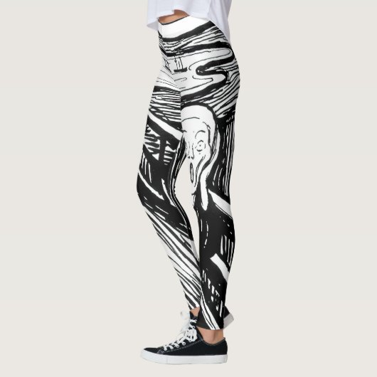 Edvard Munch - De Scream Lithografie Leggings (Links)