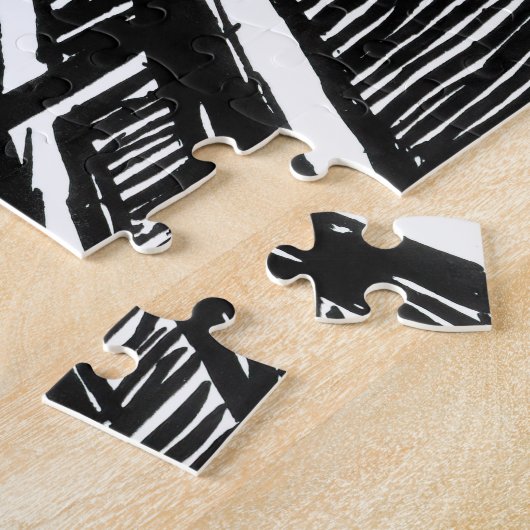 Edvard Munch - De Scream Lithografie Legpuzzel (Zijkant)