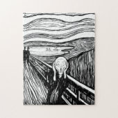 Edvard Munch - De Scream Lithografie Legpuzzel (Verticaal)